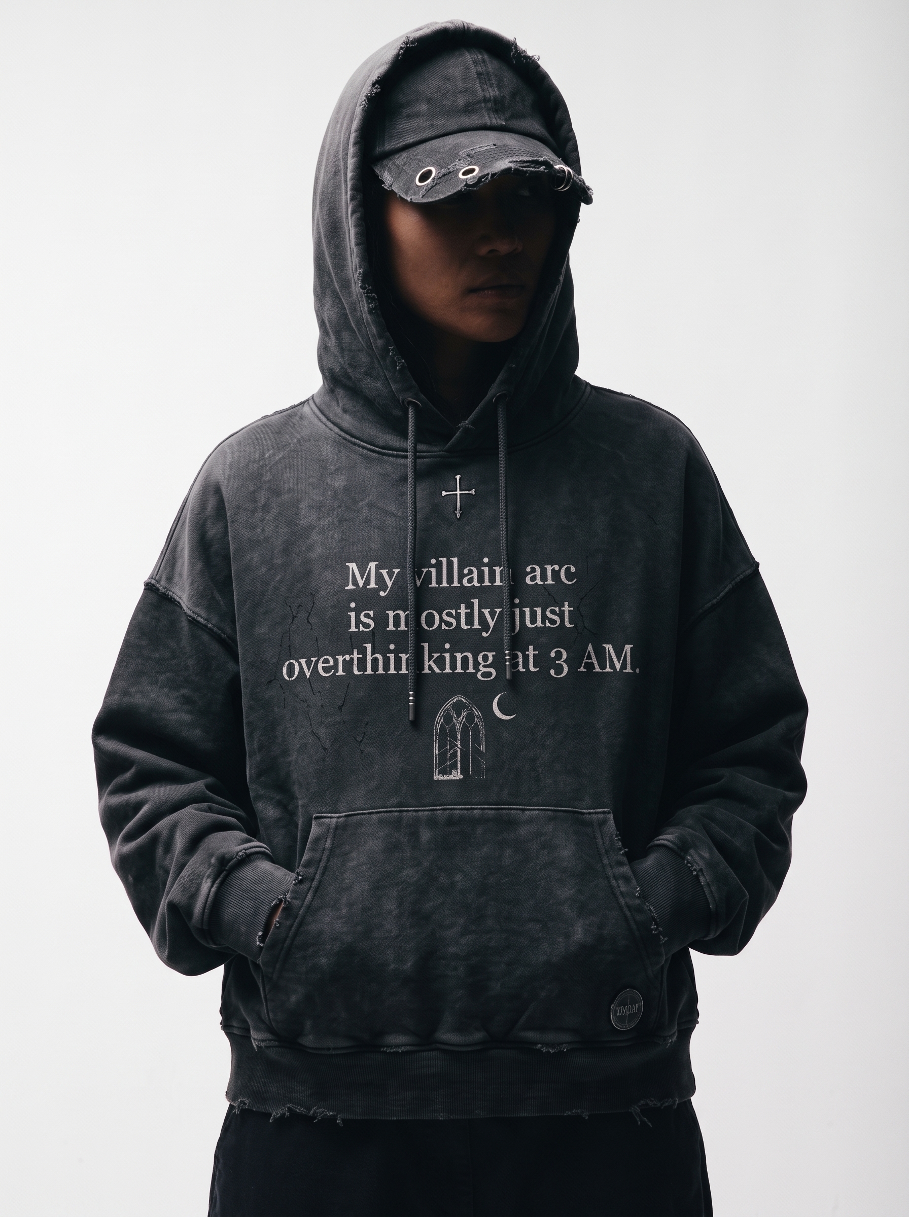 Villain Arc Poster 03 - Editorial Distressed Hood Close-up